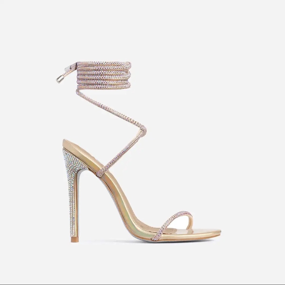 Carmella rhinestone heels